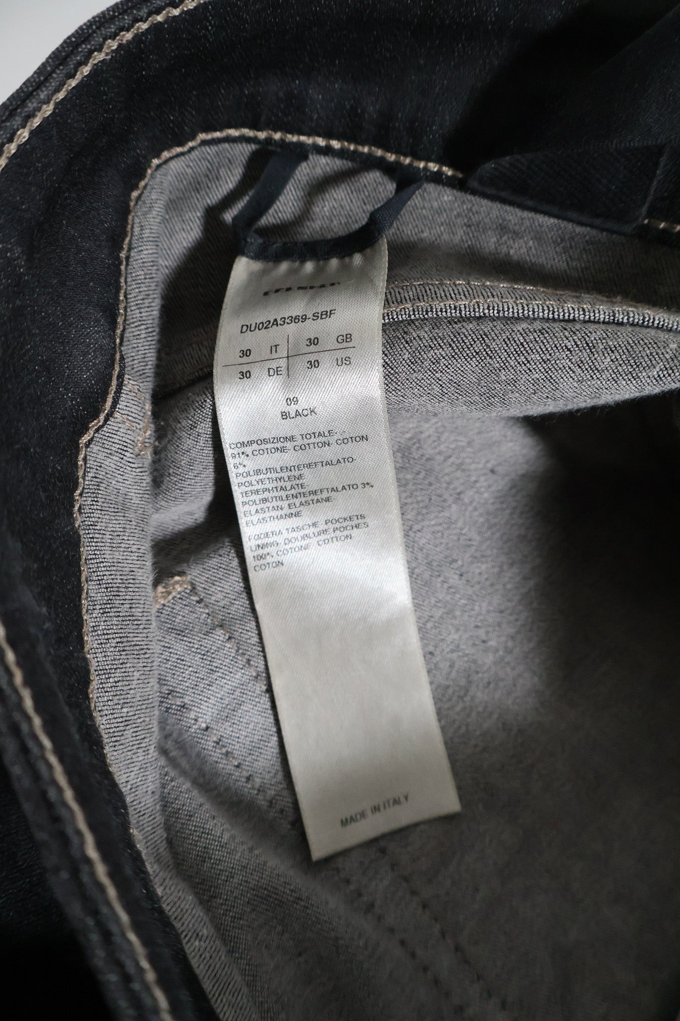 Rick Owens Waxed Coated Tyrone Bootcut Denim