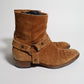 Saint Laurent Paris AW14 Suede Wyatt Harness Boots