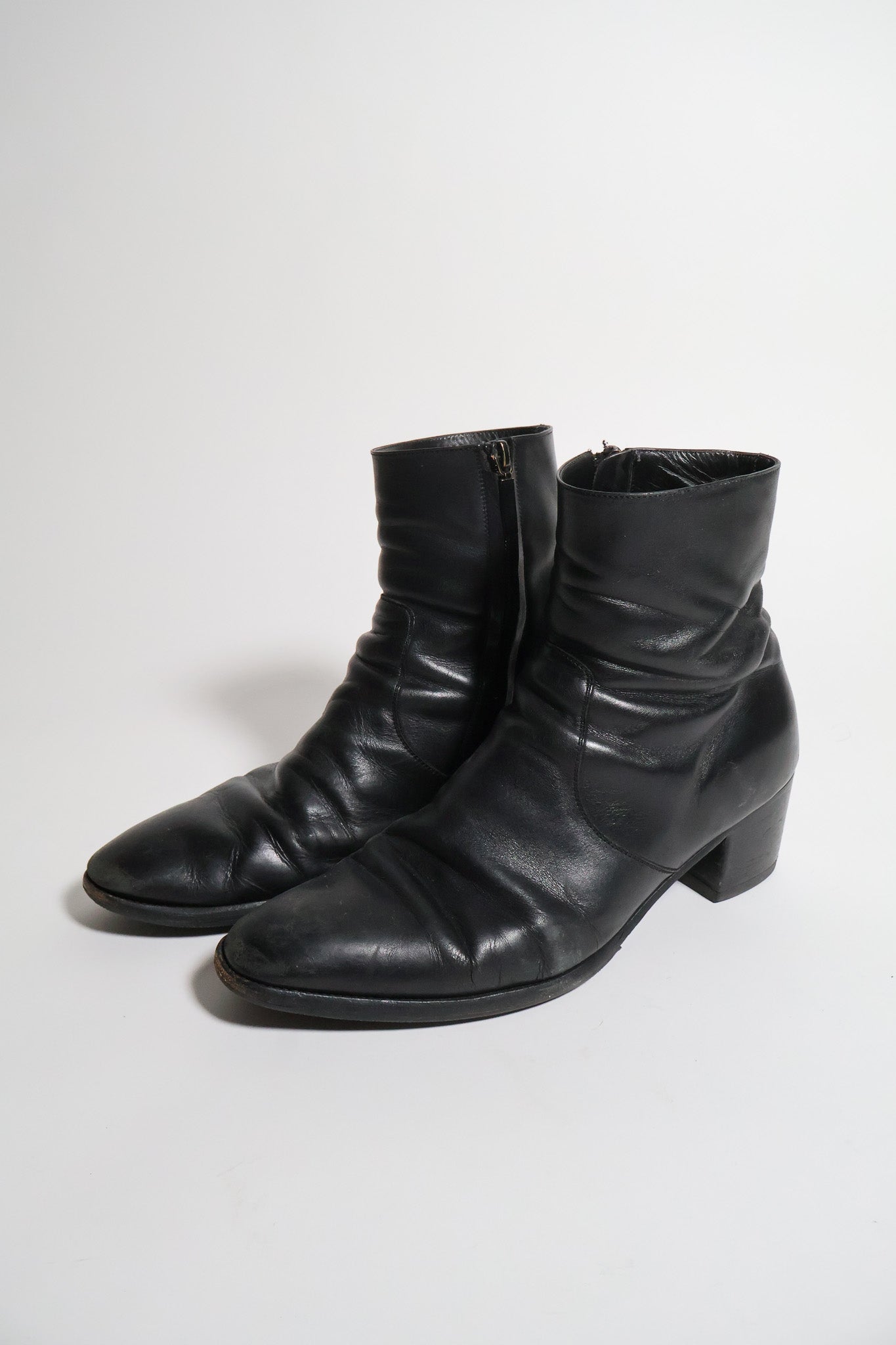 Saint Laurent Paris AW16 60cm Zip Wyatt Boots