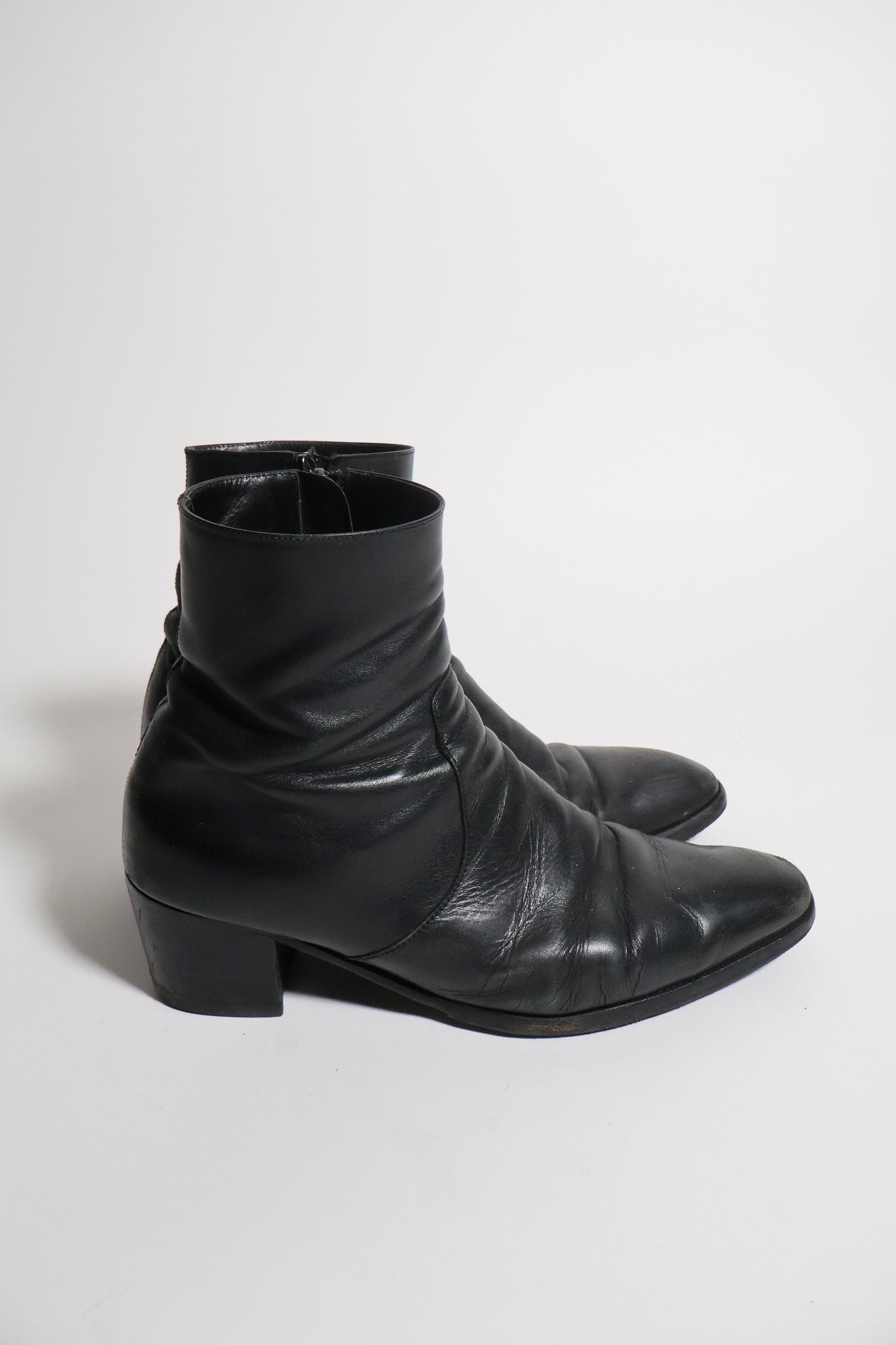 Saint Laurent Paris AW16 60cm Zip Wyatt Boots