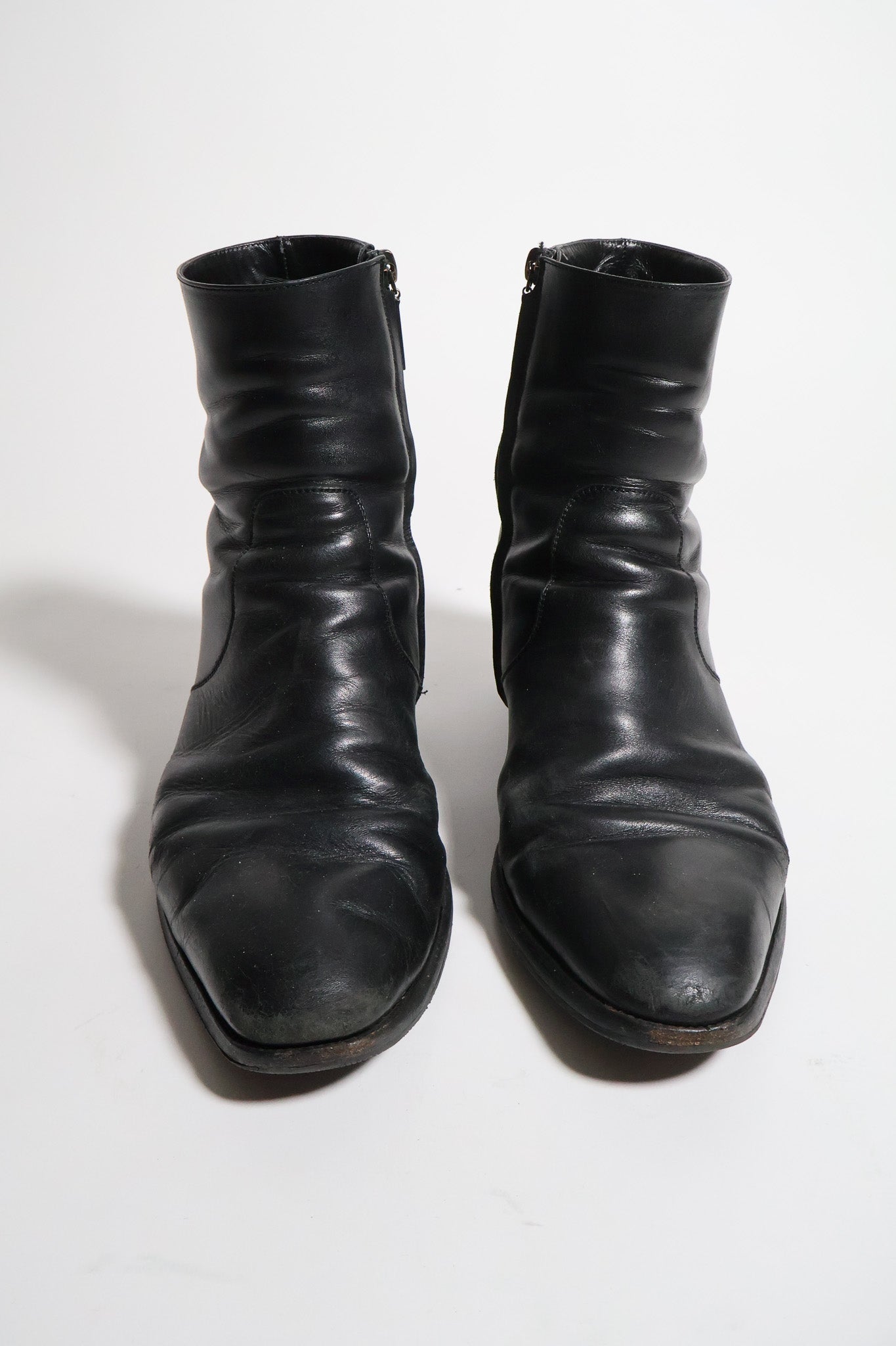 Saint Laurent Paris AW16 60cm Zip Wyatt Boots