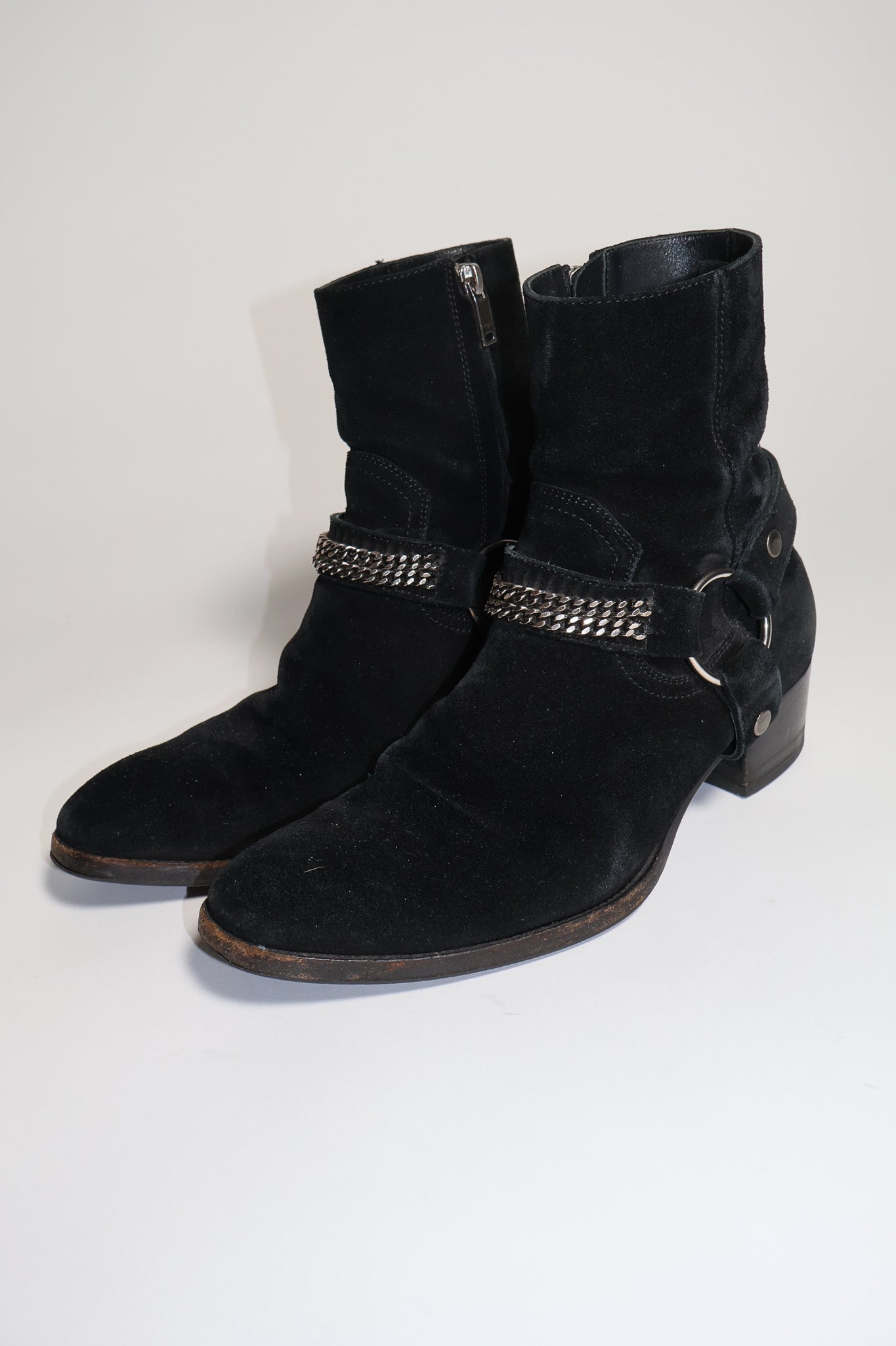 Saint Laurent Paris AW16 Chain Wyatt Boots