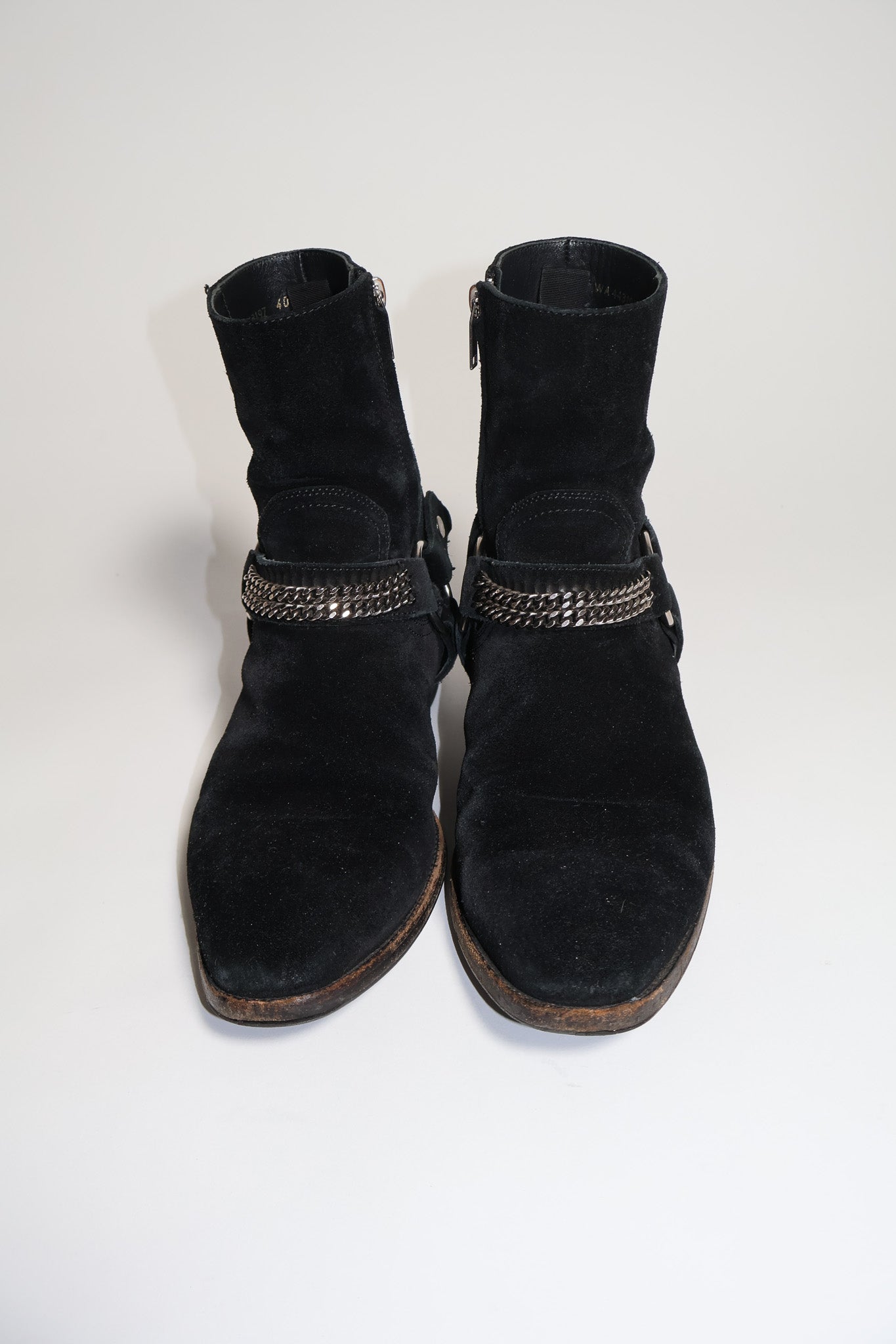 Saint Laurent Paris AW16 Chain Wyatt Boots