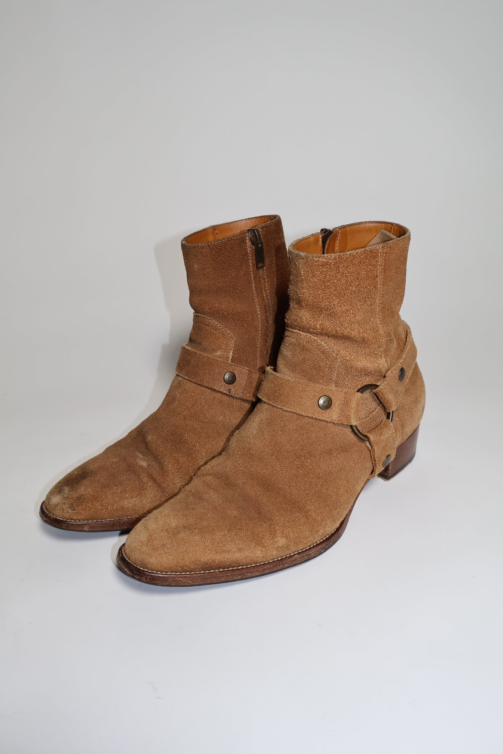 Saint Laurent Paris SS16 Suede Wyatt Boots