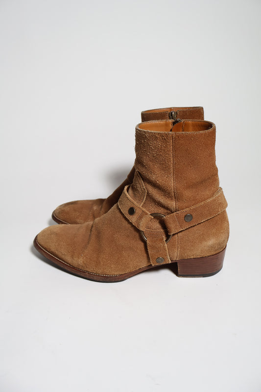 Saint Laurent Paris SS16 Suede Wyatt Boots