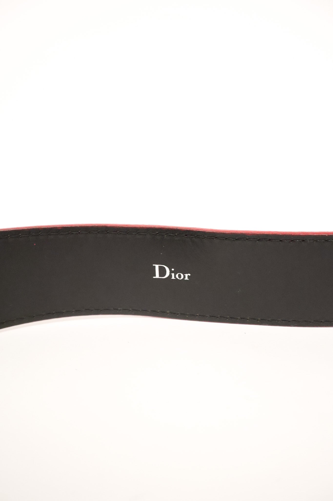 Dior Homme Red D Point Belt