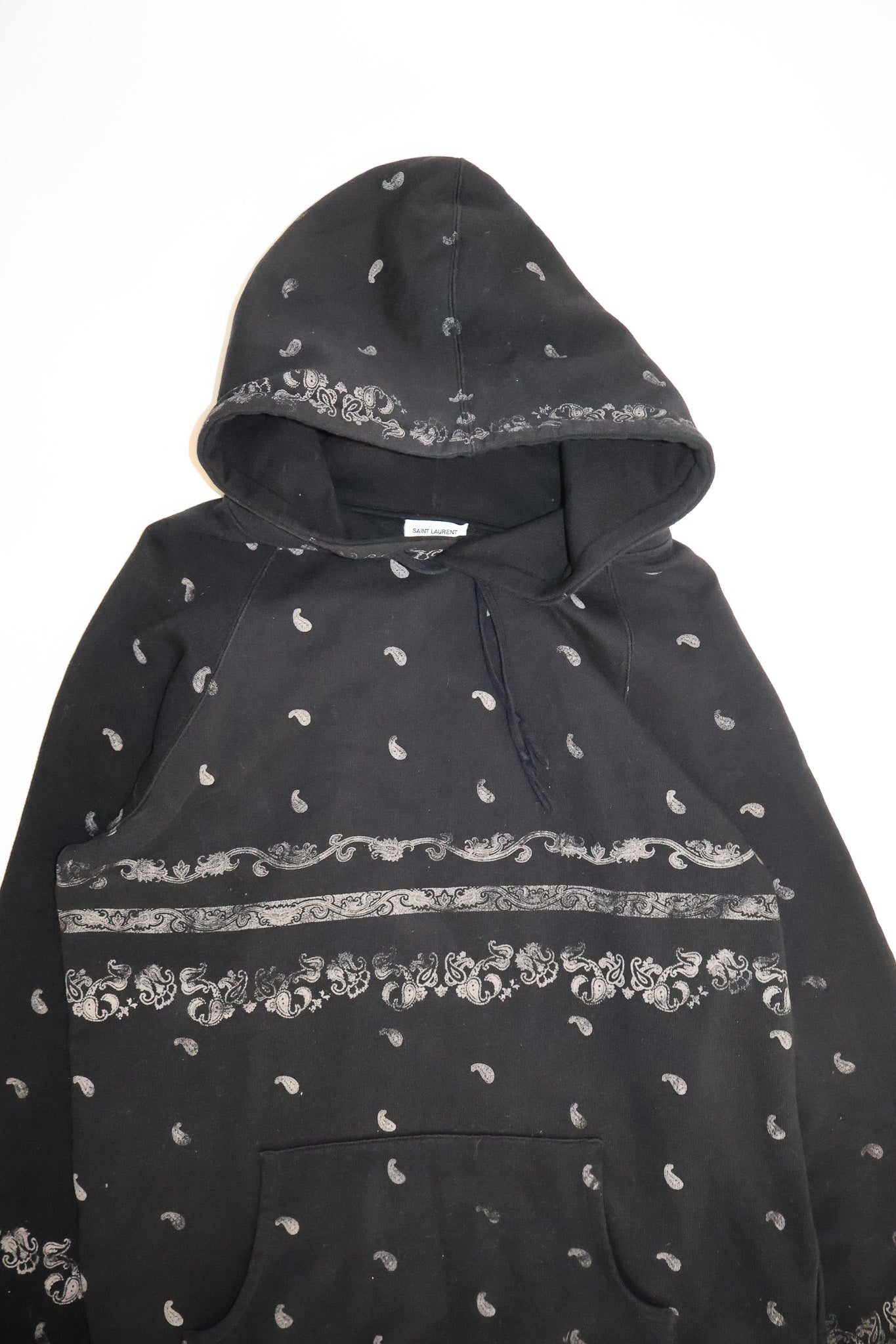 Saint Laurent Paris Paisley Hoodie