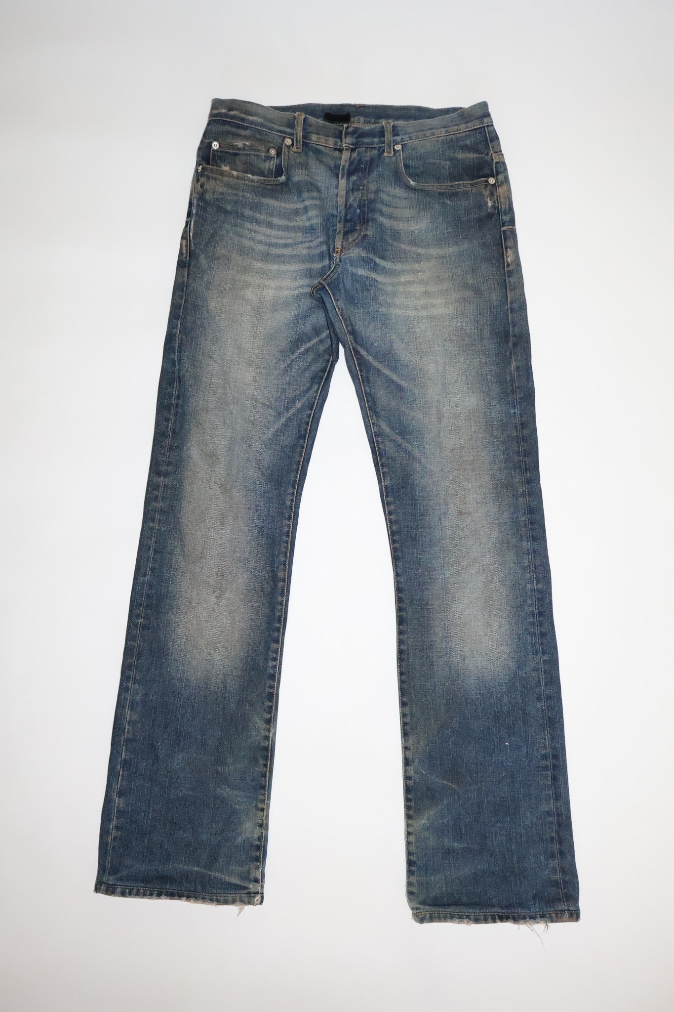 Dior Homme AW05 Zipper Rust Bootcut Denim