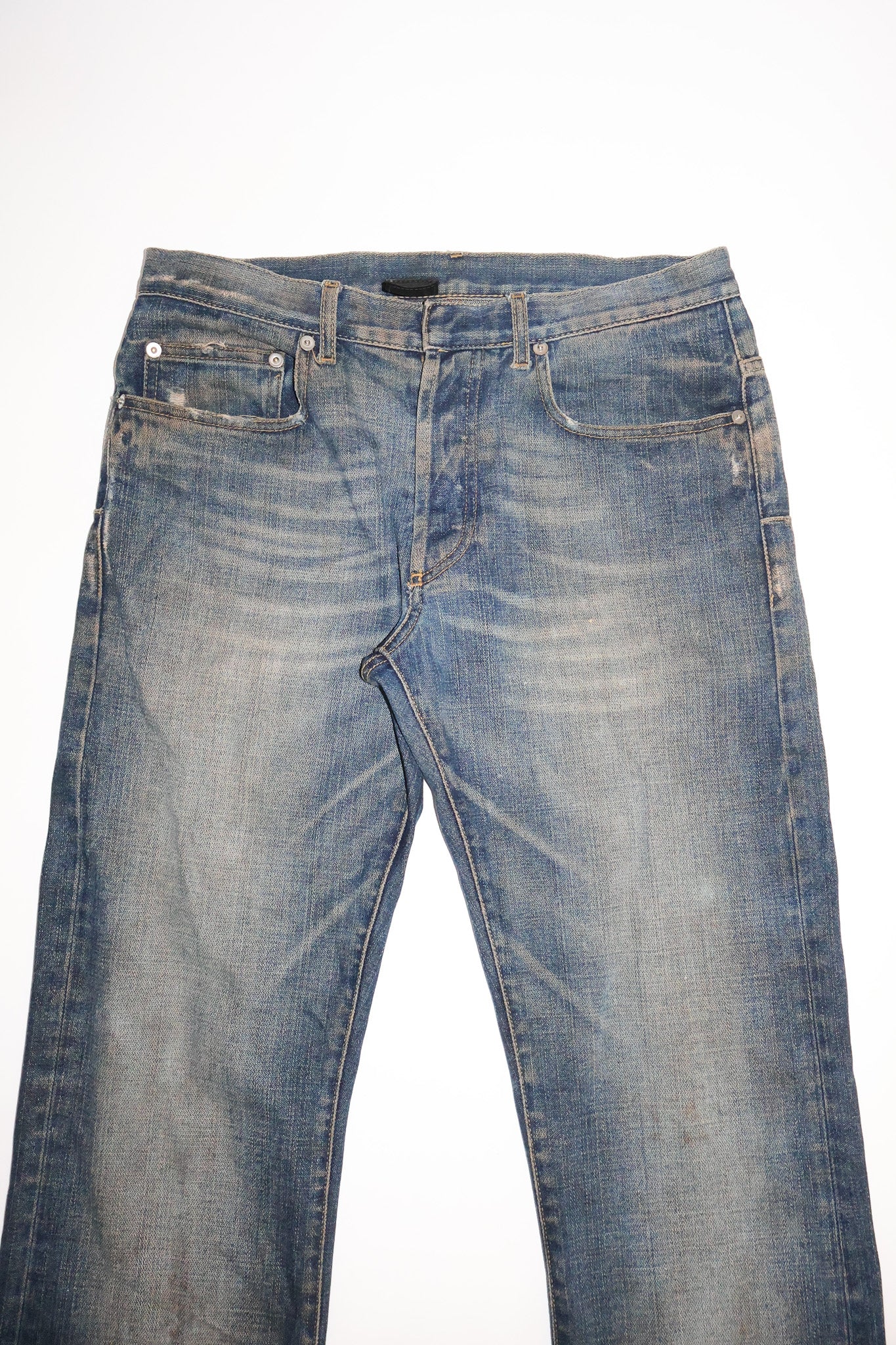 Dior Homme AW05 Zipper Rust Bootcut Denim