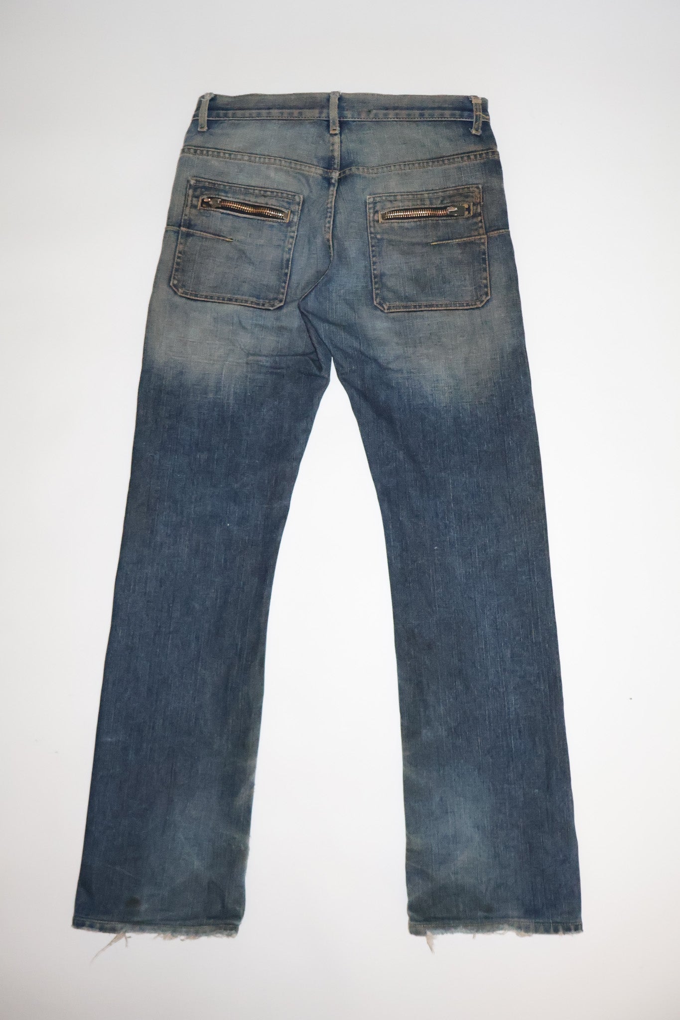 Dior Homme AW05 Zipper Rust Bootcut Denim