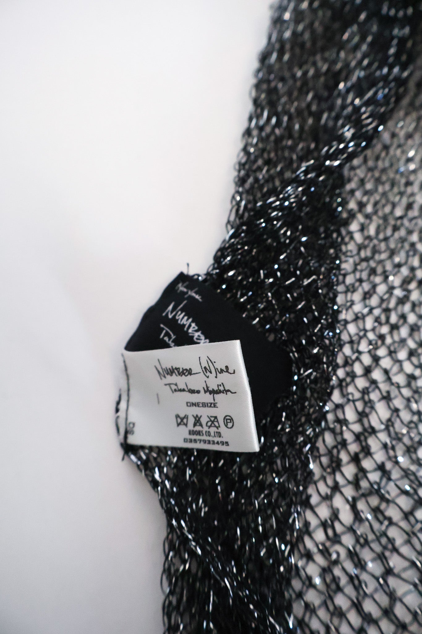 Number (N)ine SS05 Glitter Scarf