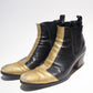 Dior Homme AW05 6.5 Heel Gold Runway Boots