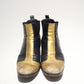 Dior Homme AW05 6.5 Heel Gold Runway Boots