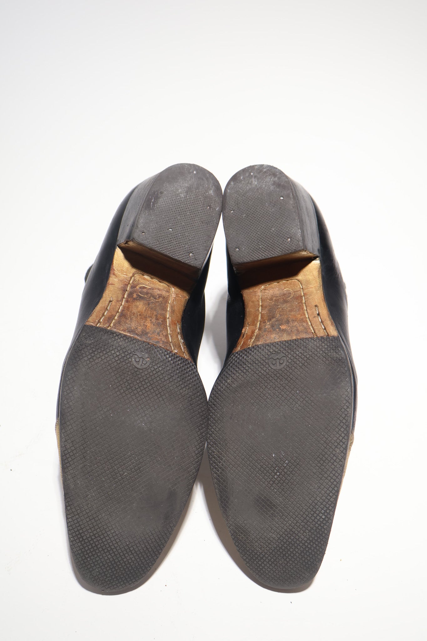 Dior Homme AW05 6.5 Heel Gold Runway Boots