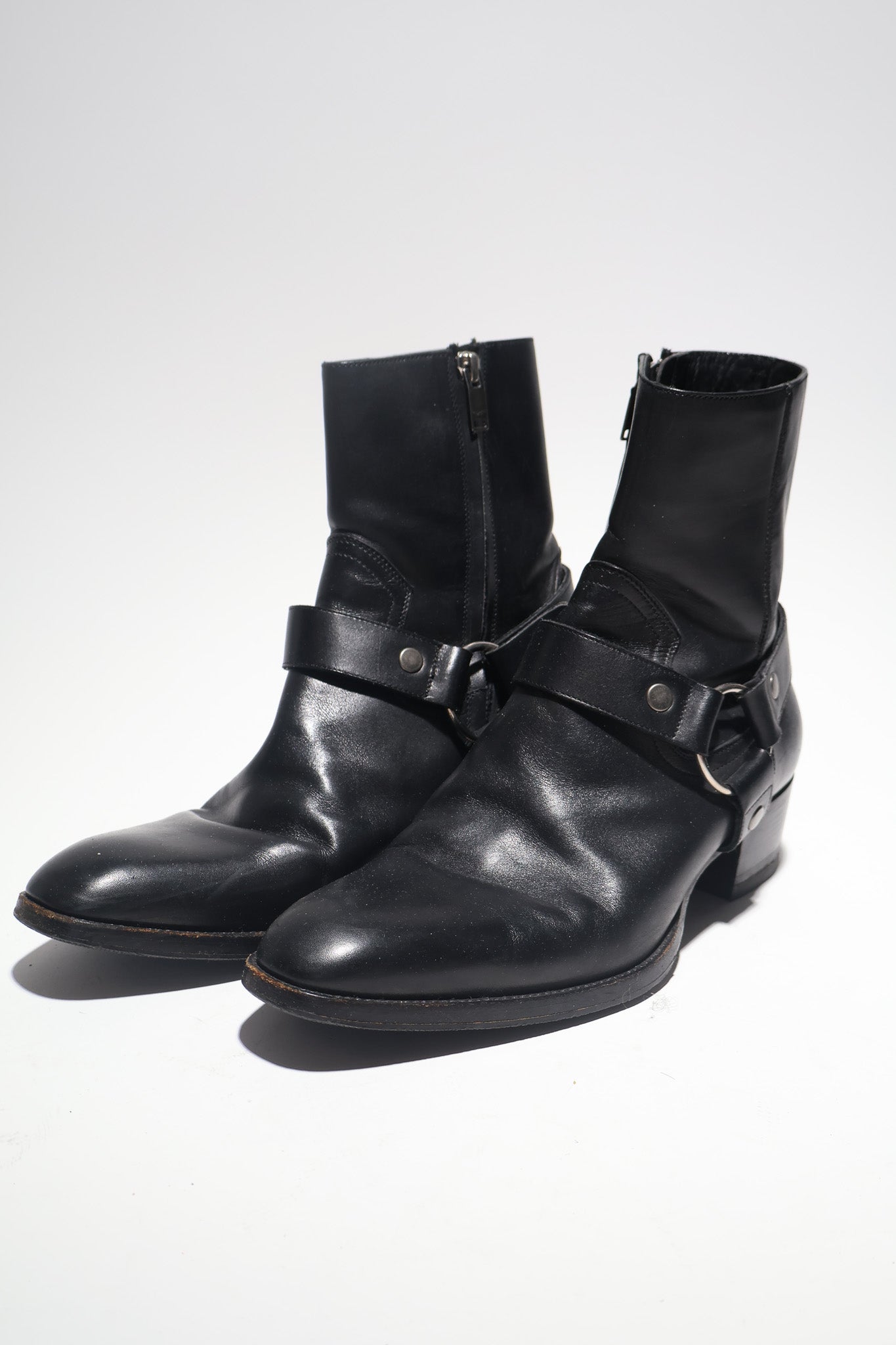 Saint Laurent Paris AW16 Harness Wyatt 40 Boots