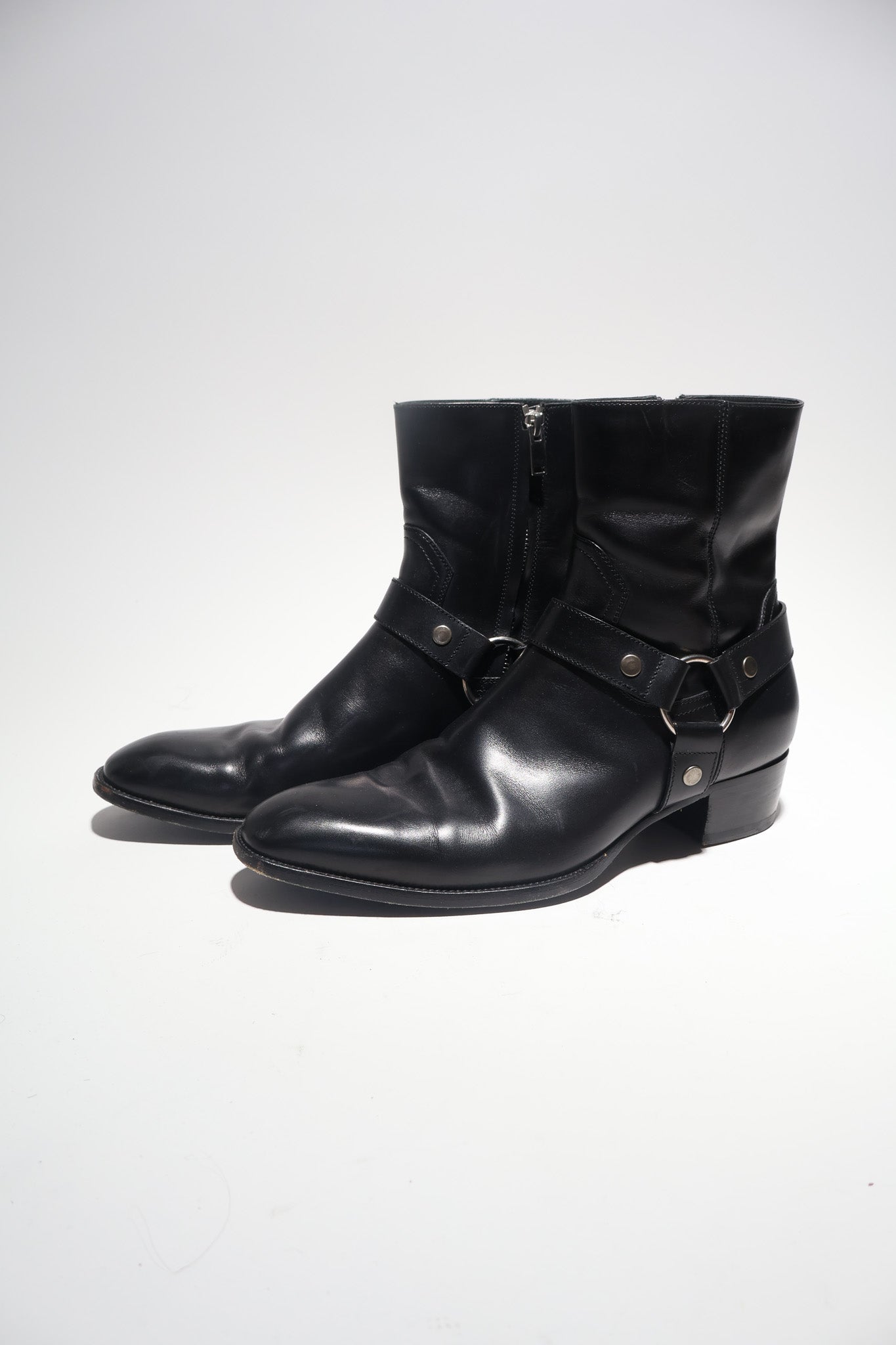 Saint Laurent Paris SS15 Harness Wyatt Boots