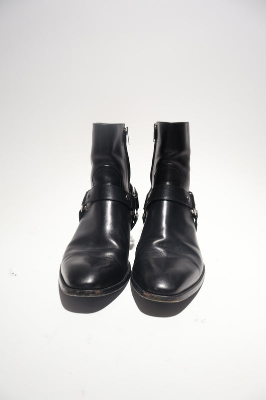 Saint Laurent Paris SS15 Harness Wyatt Boots