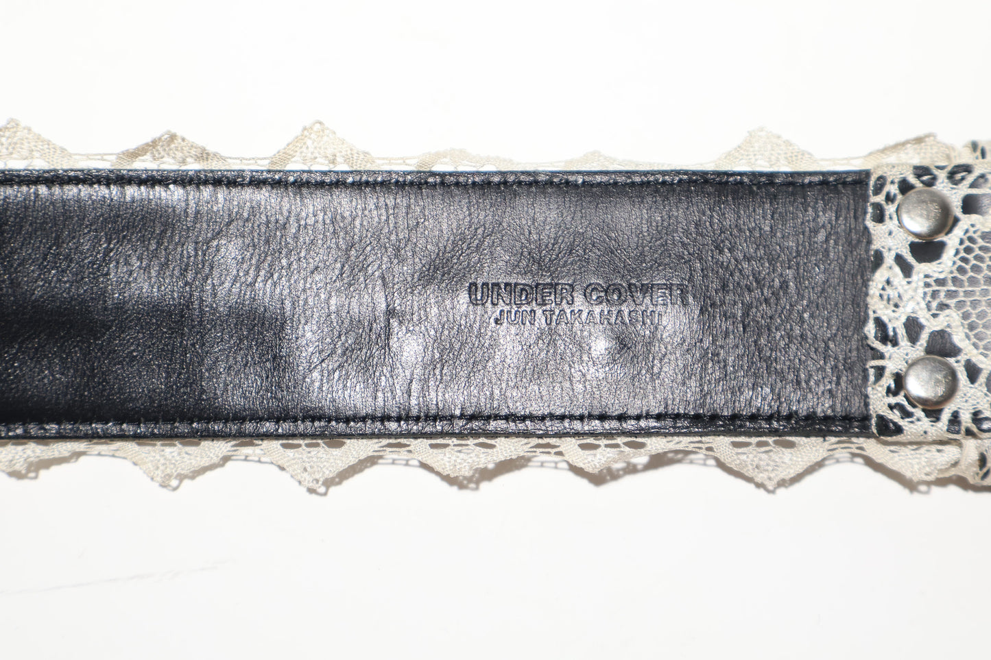 Undercover SS02 Lace Studded Belt