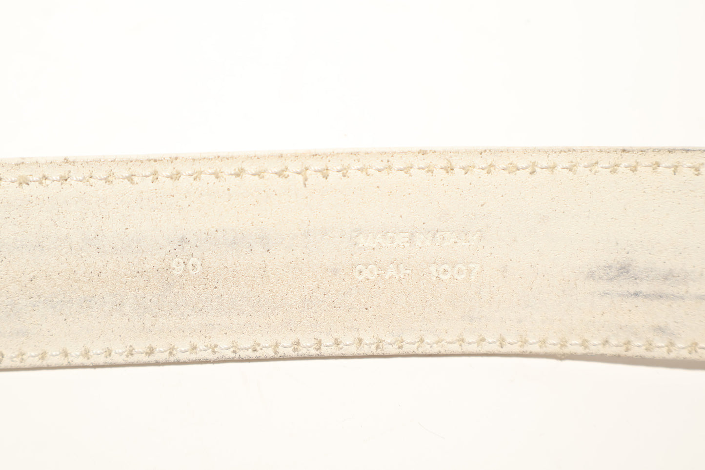 Dior Homme SS05 White D Point Belt