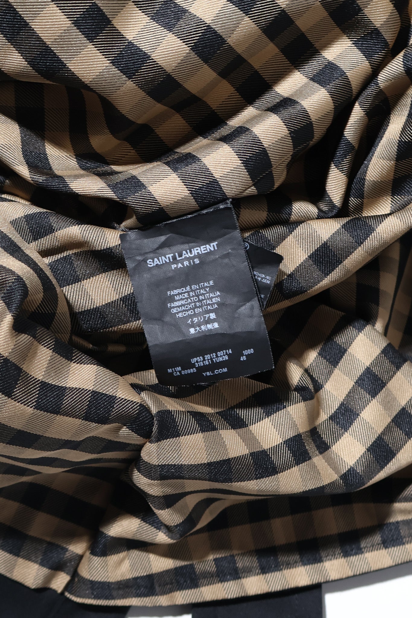 Saint Laurent Paris SS13 Campaign Trench Coat