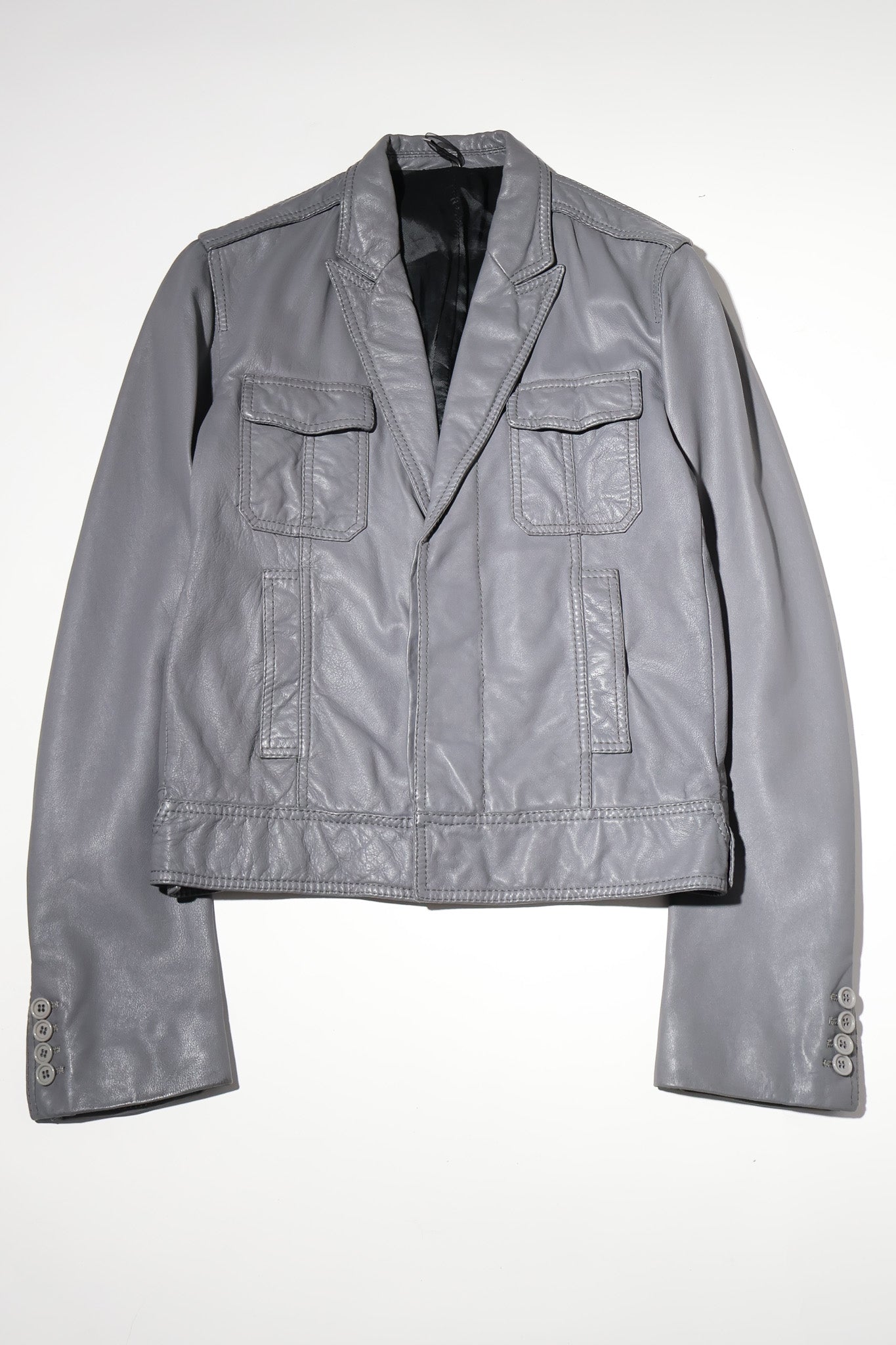 Dior Homme SS05 Leather Military Jacket