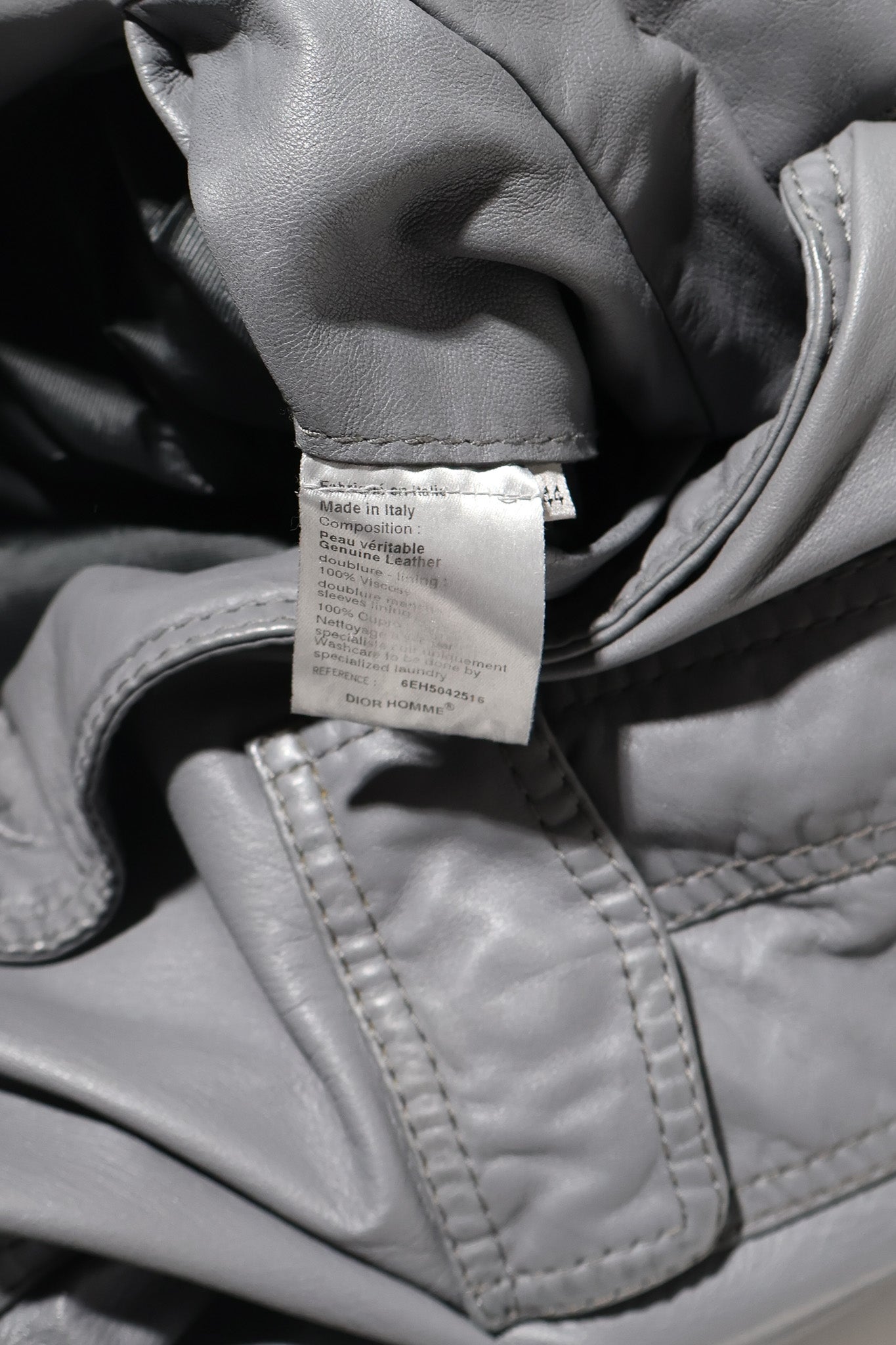 Dior Homme SS05 Leather Military Jacket