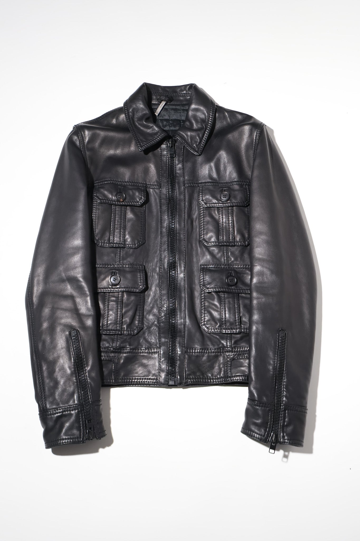 Dior Homme AW07 4 Pocket Runway Leather Jacket