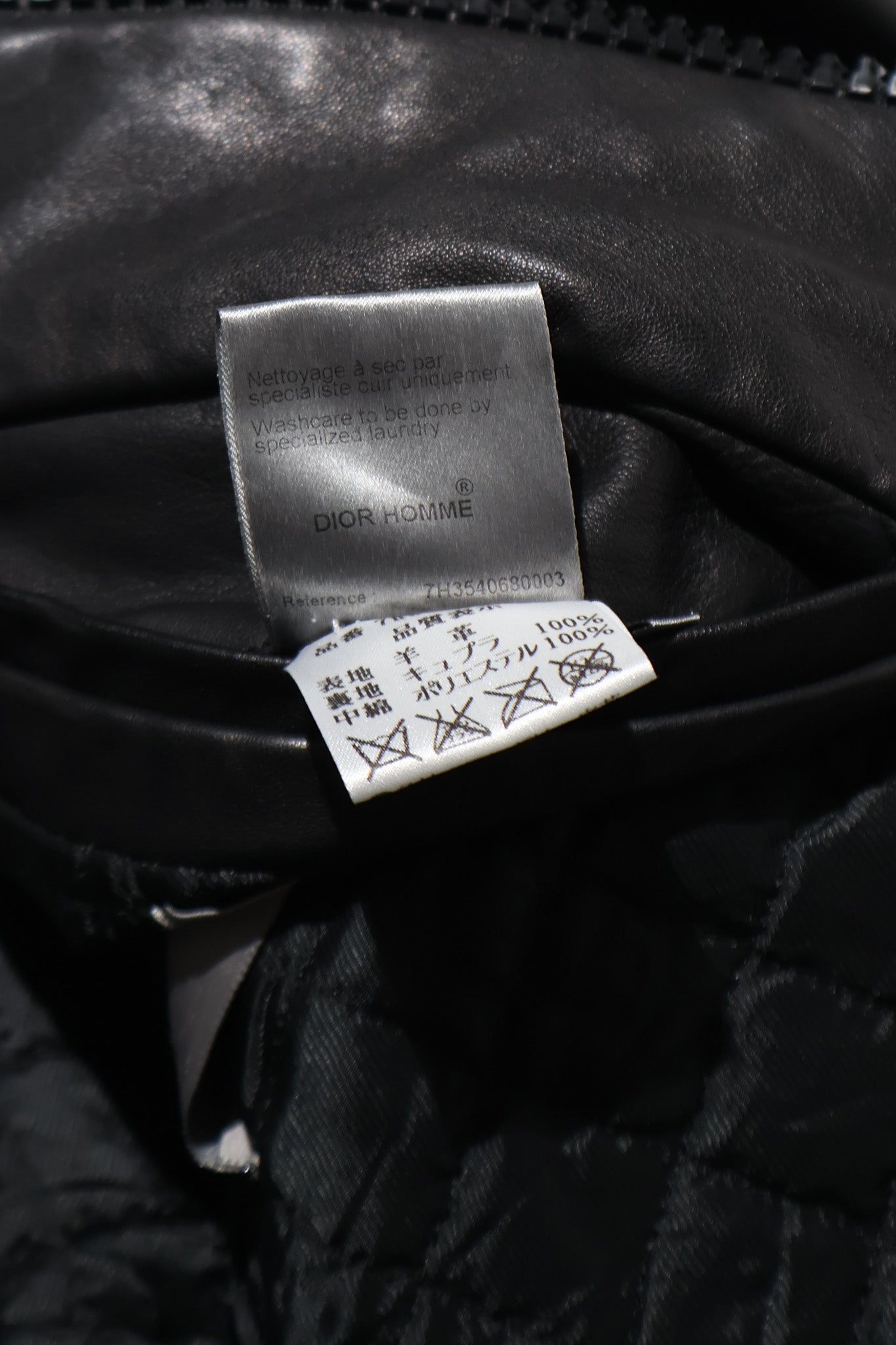 Dior Homme AW07 4 Pocket Runway Leather Jacket