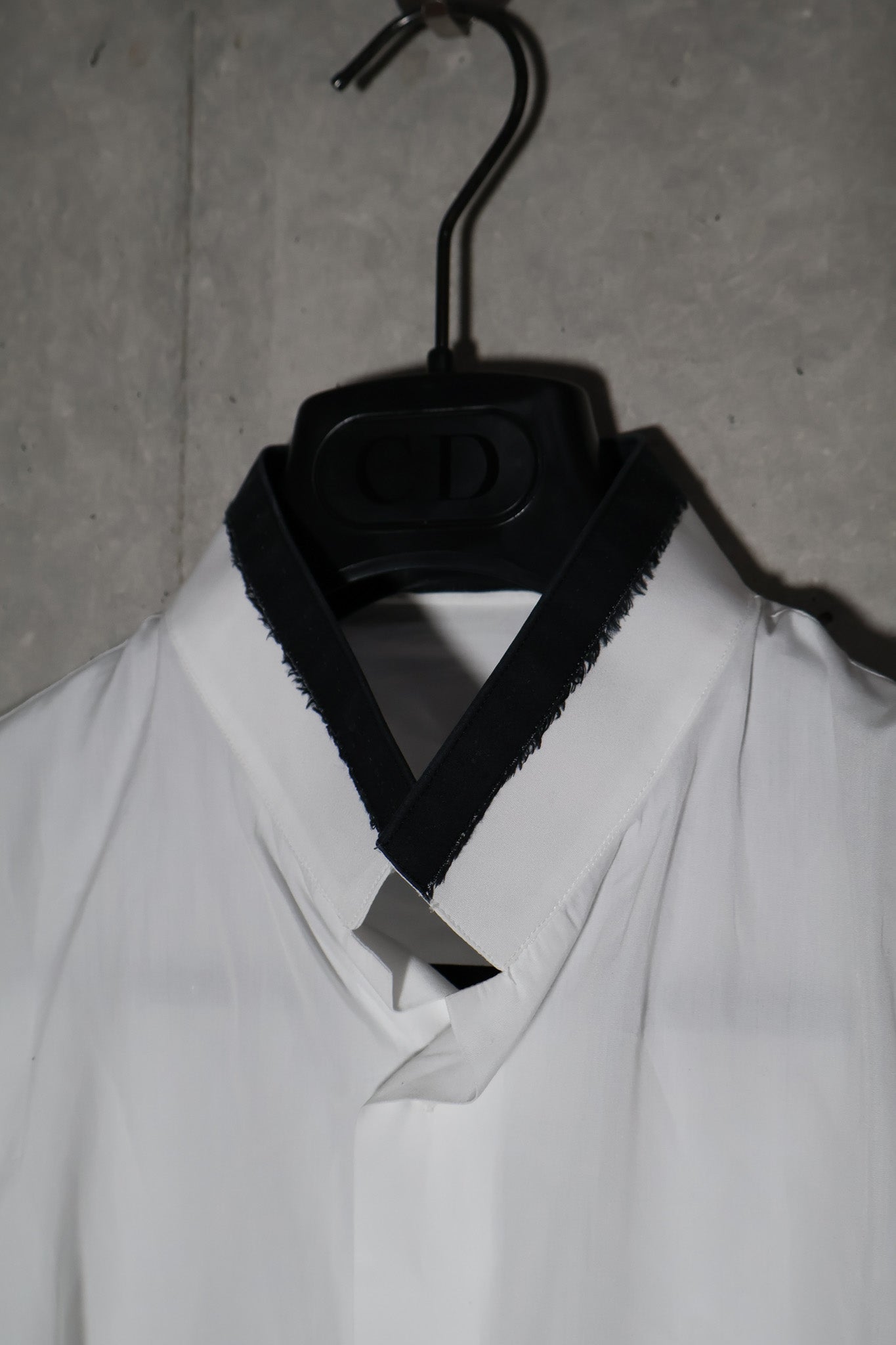 Dior Homme Inverted Contrast Collar Button Up Shirt
