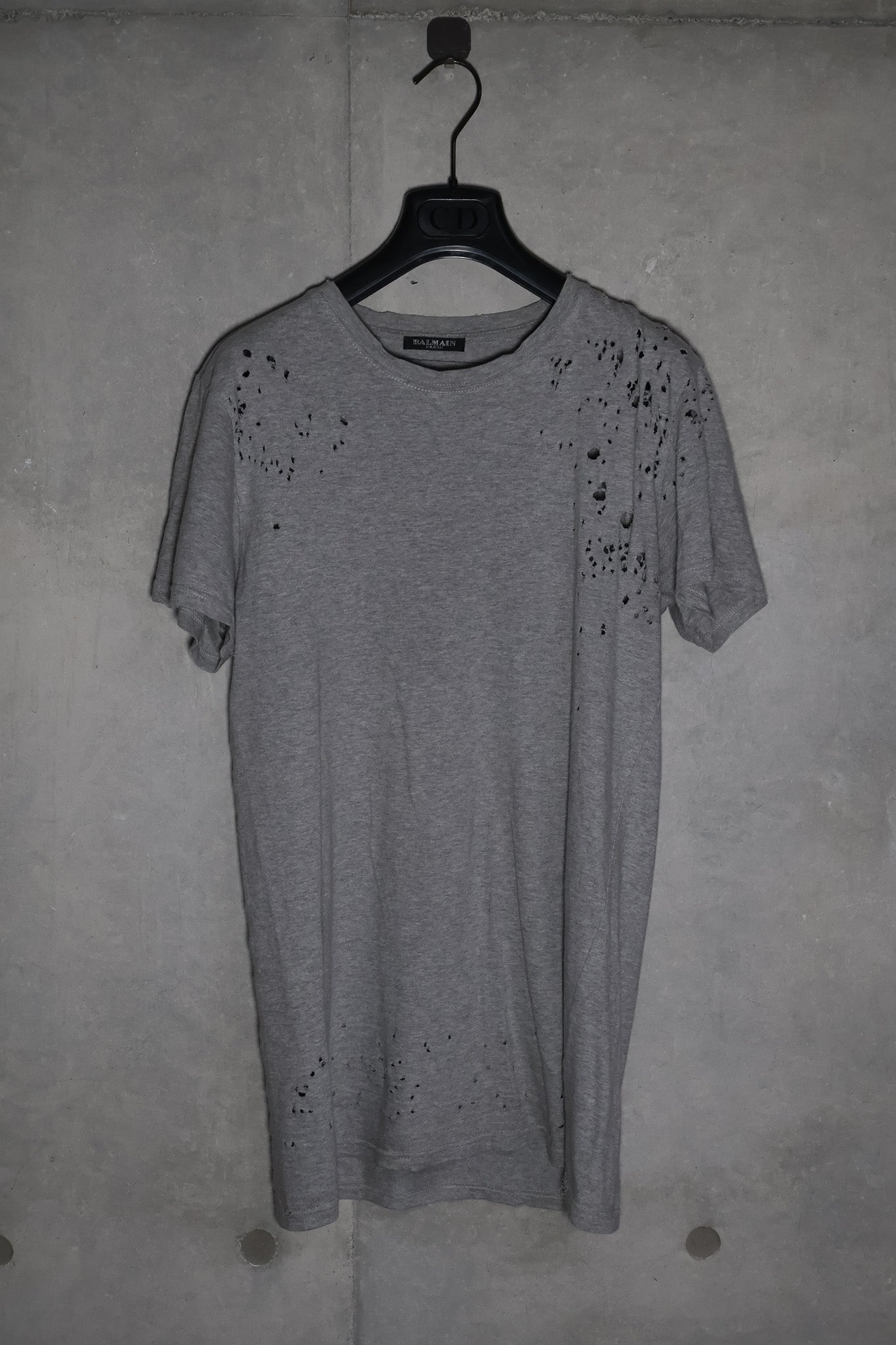 Balmain SS10 Shotgun Distressed Tee