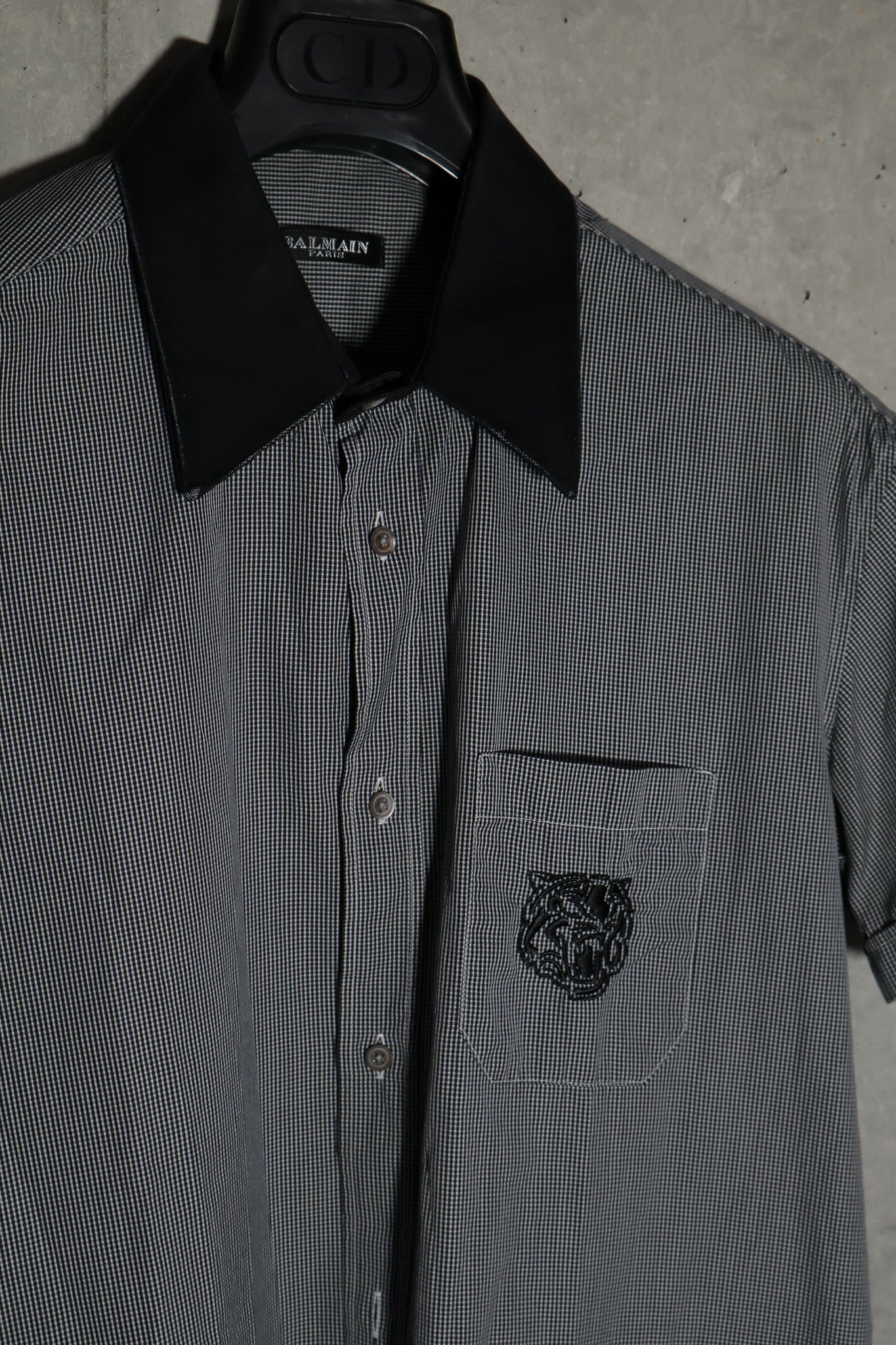 Balmain SS11 Tiger Embroidered Flannel Shirt