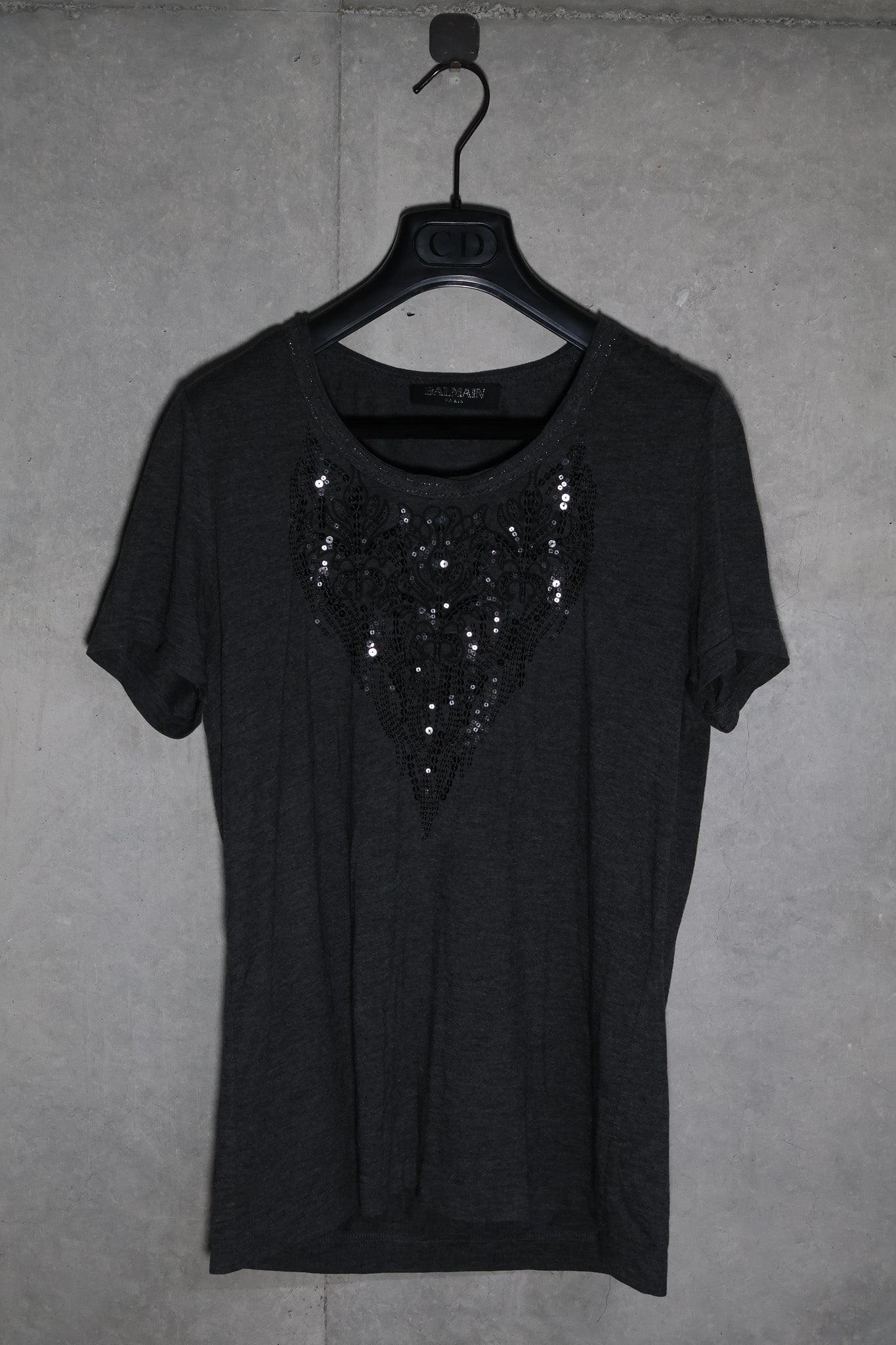 Balmain Sequin Chest Tee