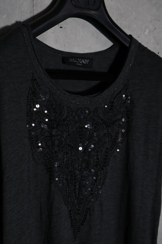 Balmain Sequin Chest Tee