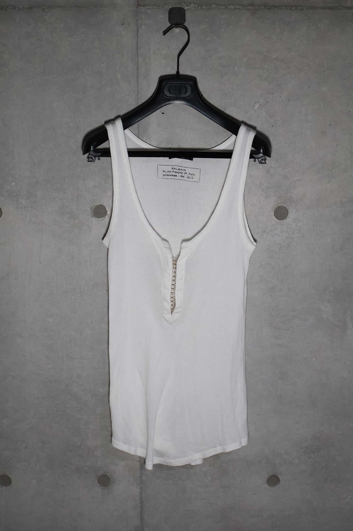 Balmain SS12 Clasp Tank Top