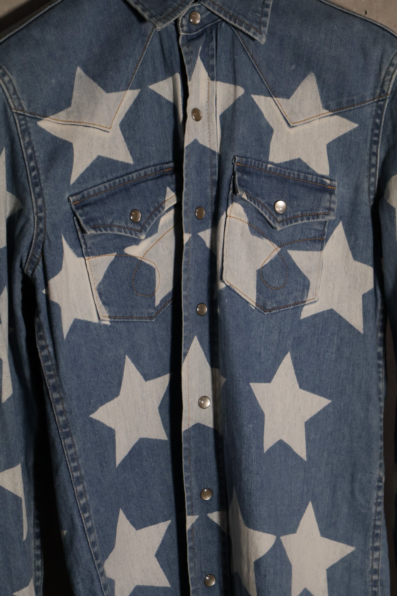 Saint Laurent Paris SS17 Star Denim Shirt