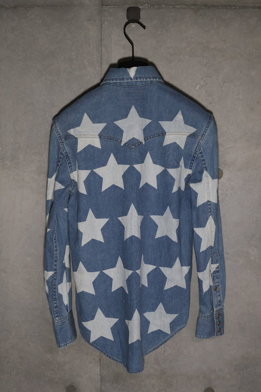 Saint Laurent Paris SS17 Star Denim Shirt