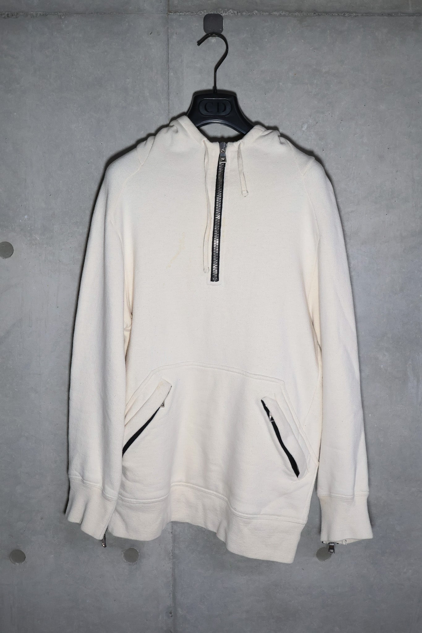 Balmain AW12 Mask Quarter Zip Hoodie