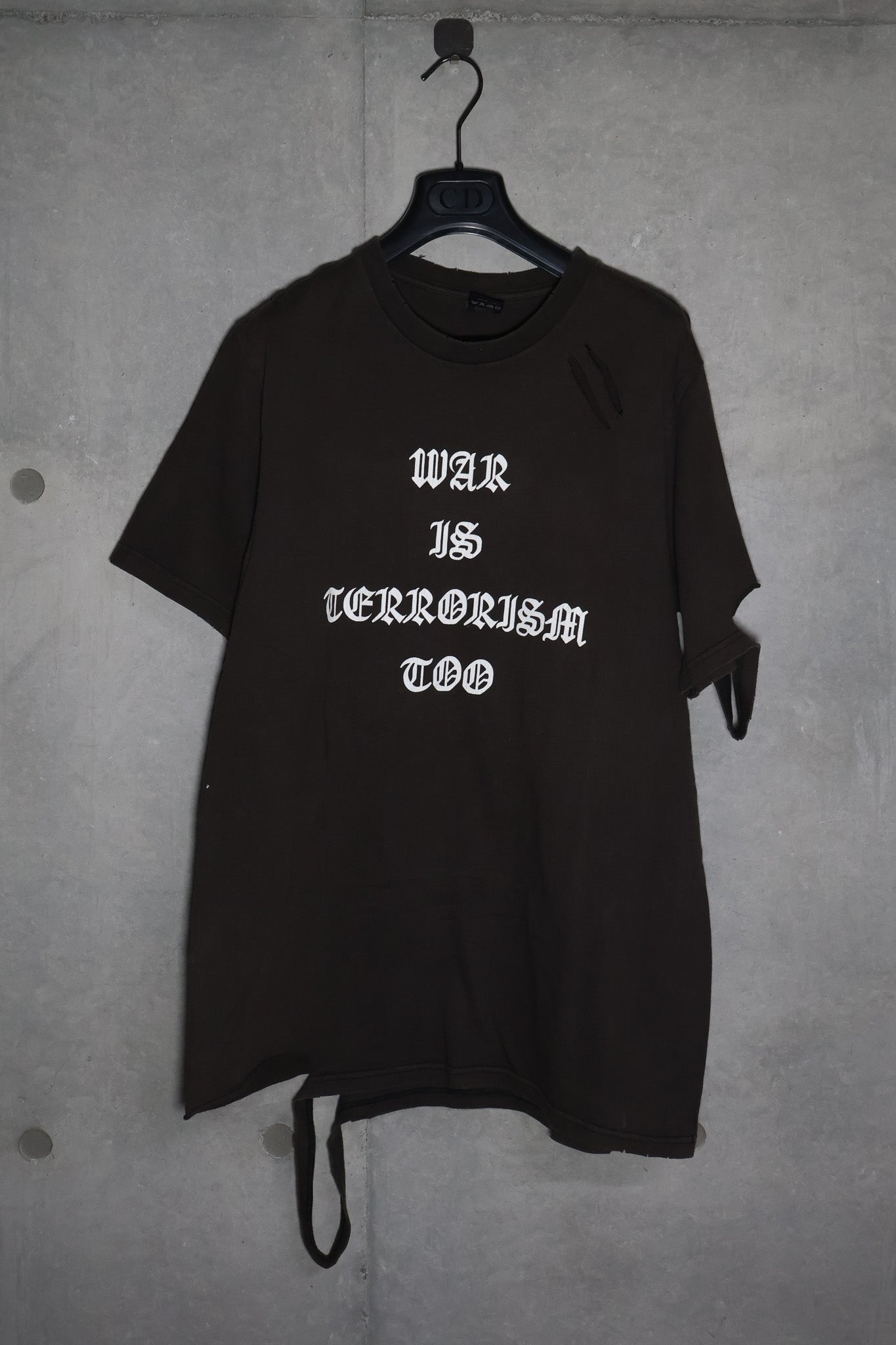 Number (N)ine SS04 Anti War Distressed Tee