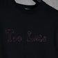 Saint Laurent Paris SS16 ‘Too Late’ Glitter Embroidered Tee