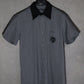 Balmain SS11 Lion Emblem Embroidered Short Sleeve Shirt