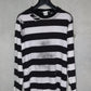 Number (N)ine SS02 Modern Age Distressed Striped Long Sleeve