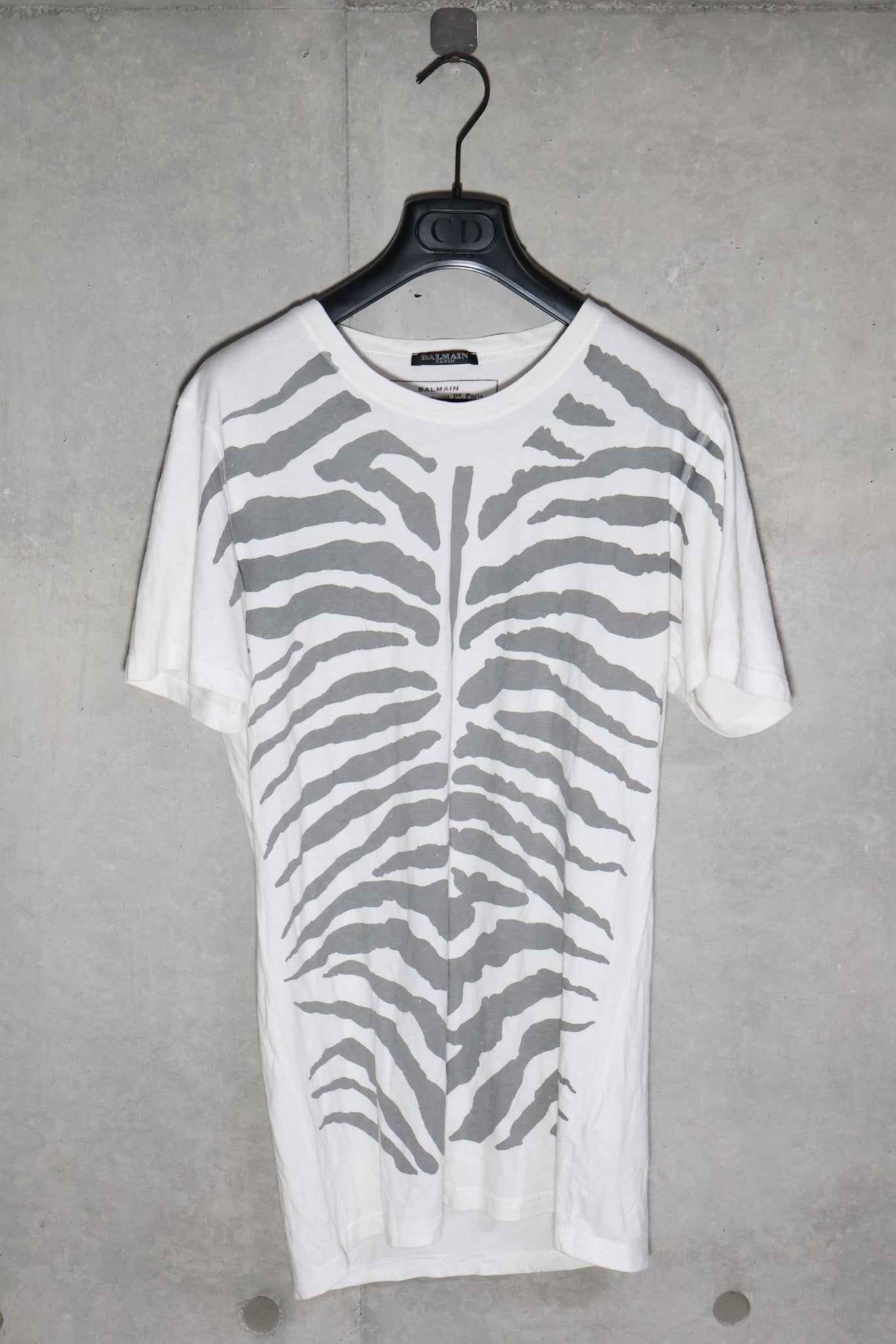 Balmain SS10 Zebra Print Tee