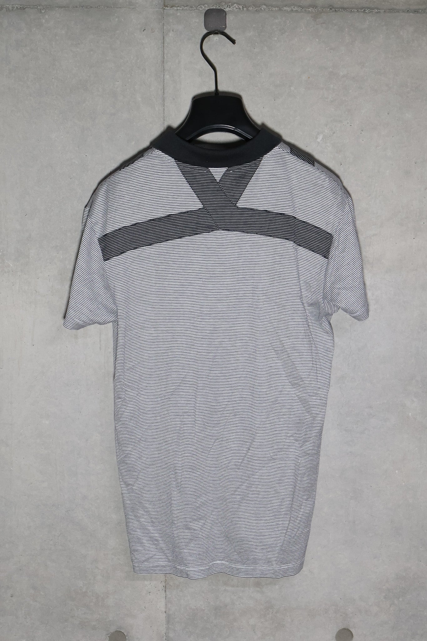 Dior Homme SS08 Geometric Paneled Striped Polo