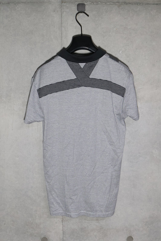 Dior Homme SS08 Geometric Paneled Striped Polo