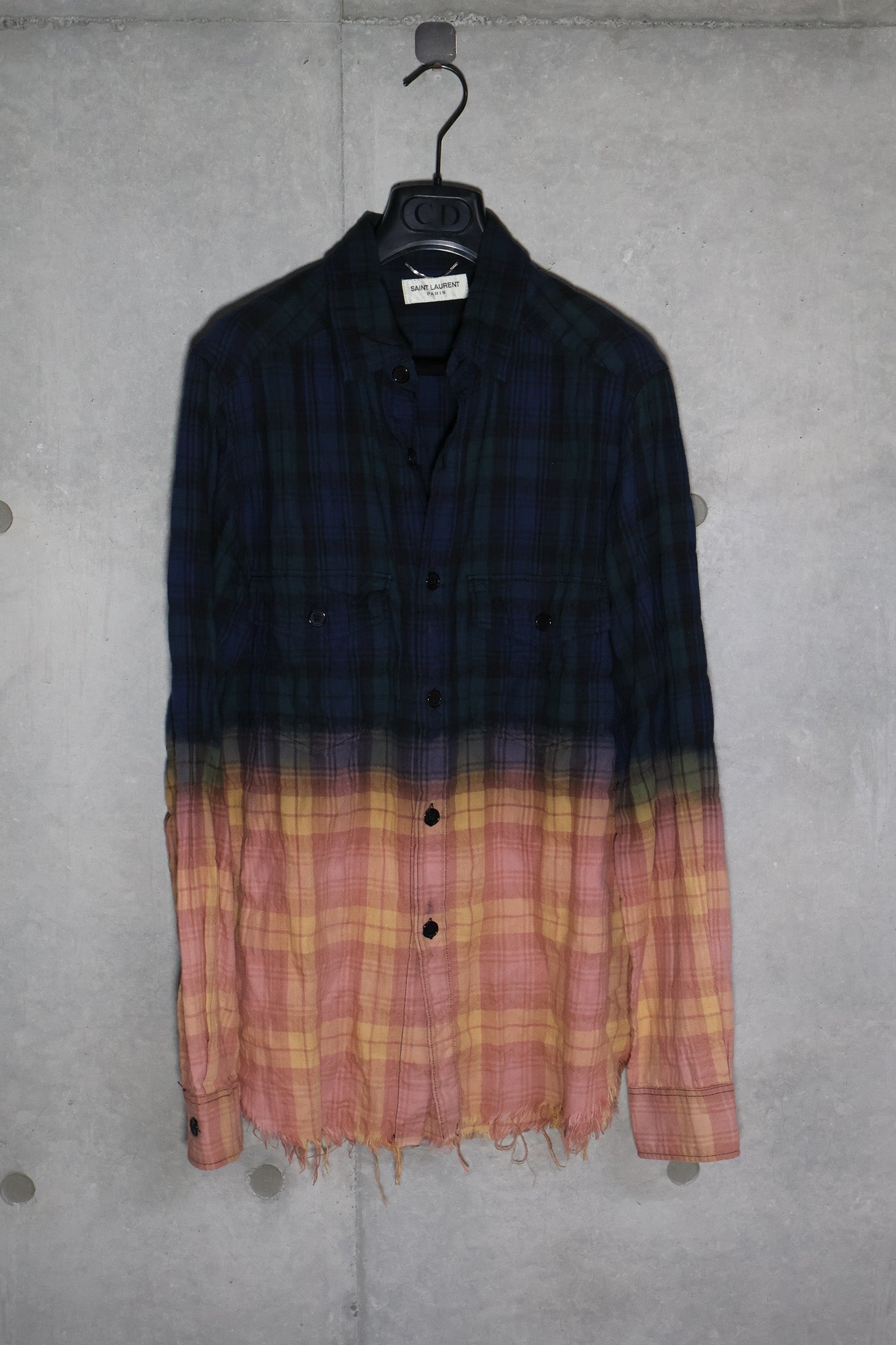 Saint Laurent SS16 Runway Bleached Flannel