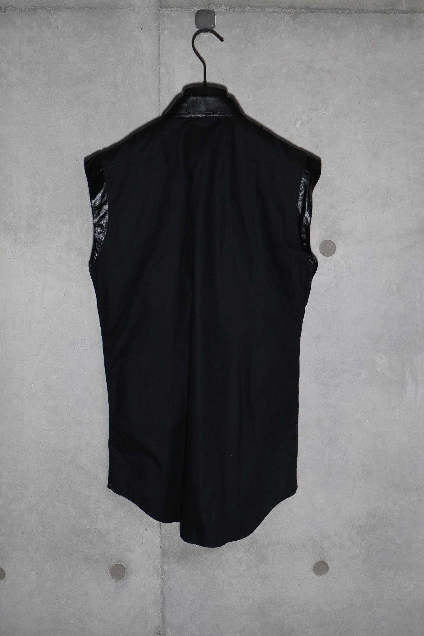 Dior Homme SS04 Ruched Satin Snake Sleeveless Shirt