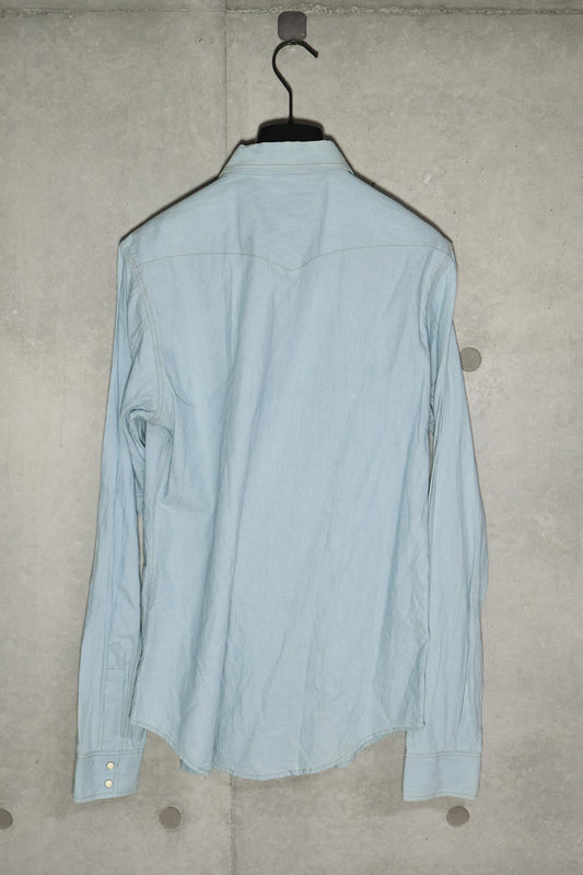 Saint Laurent SS14 Denim Button Up