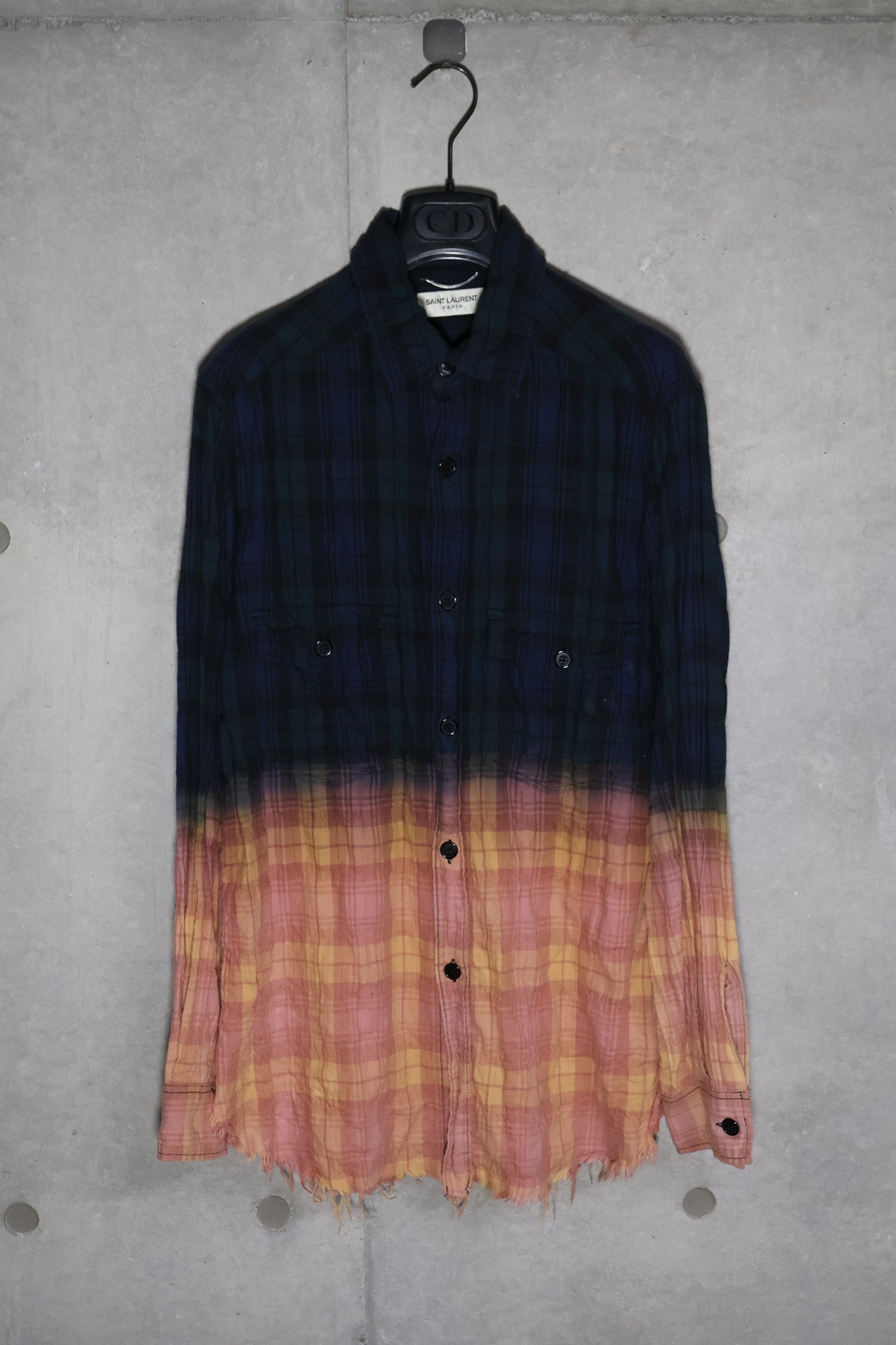 Saint Laurent SS16 Bleached Button Up
