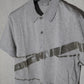Dior Homme SS04 Coated Strip Polo Shirt