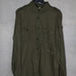 Saint Laurent SS17 Crested Military Button Up Shirt